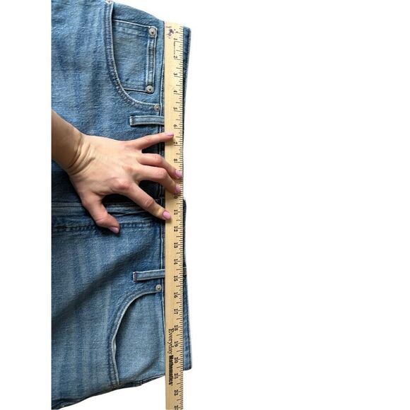 Madewell The Perfect Vintage Jeans size 35 Petite Light Blue Wash Denim Distress - Picture 6 of 9